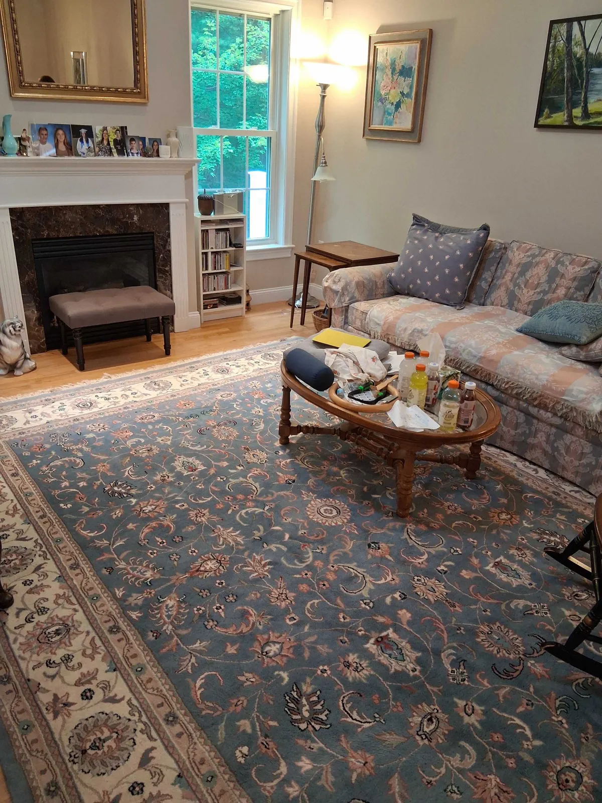 The same living room after the piano was removed