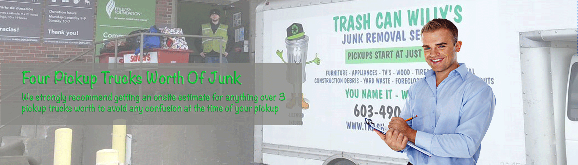 junk removal pricing on 4 or more junk removal pickup trucks worth